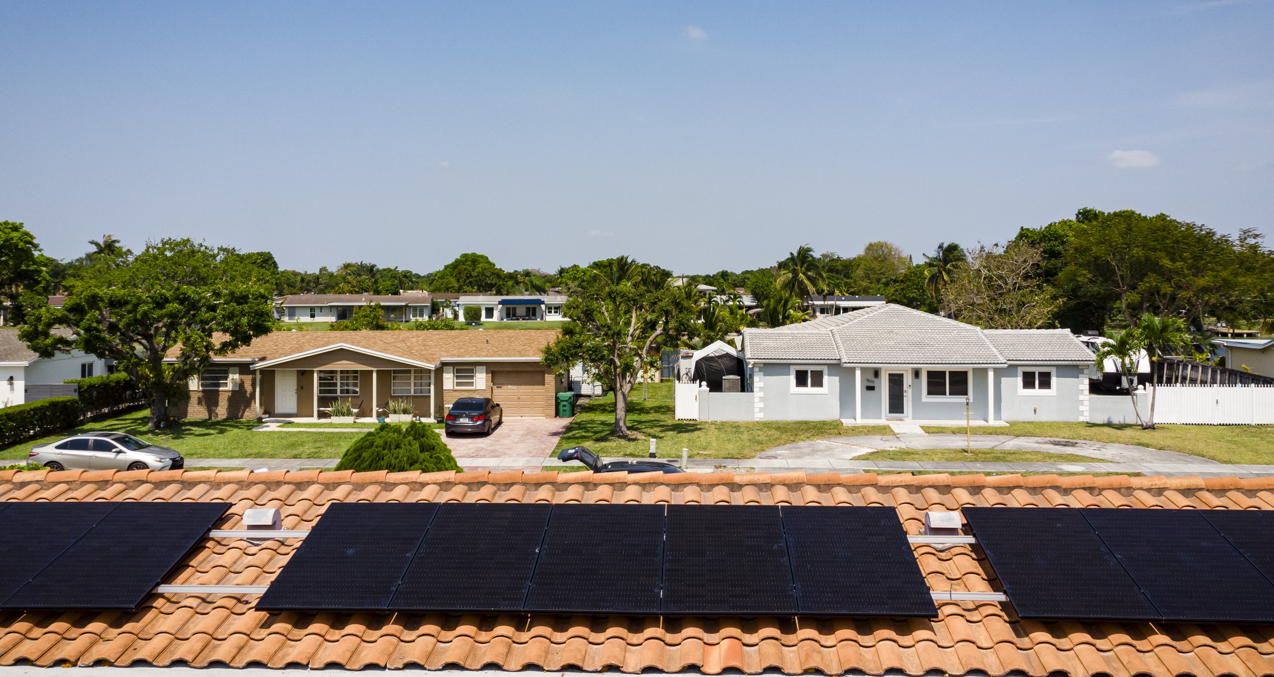 Solar panels at home